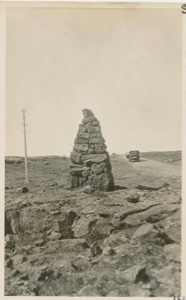 Image of Rock marker [for travelers in winter]